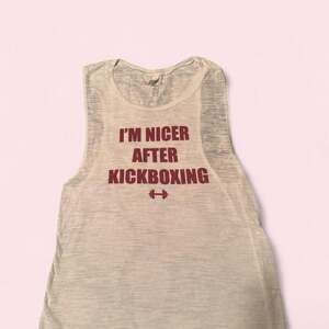 Bella + Canvas I'm Nicer After Kickboxing Tank Top Size M